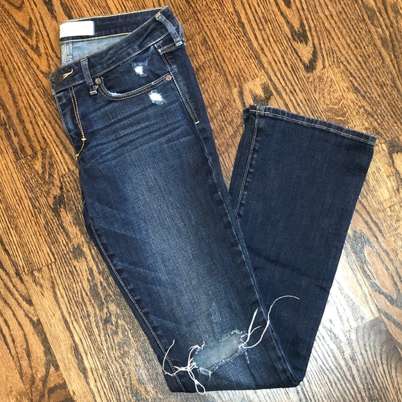 Abercrombie & Fitch Denim - Abercrombie Boot Cut Ripped Distressed Jeans Size4